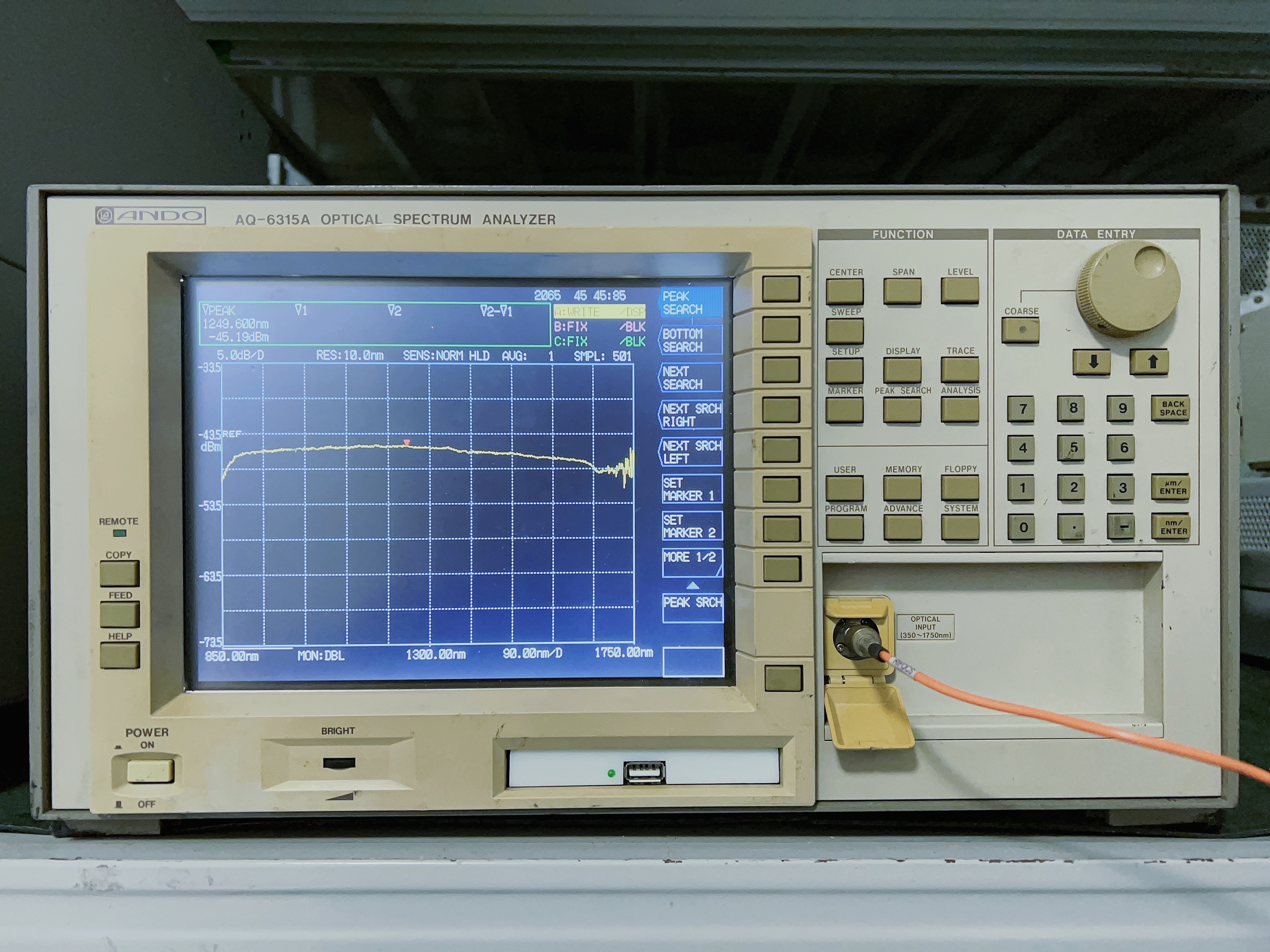 AQ6315E 光譜分析儀 橫河(YOKOGAWA)  電源故障  維修案例