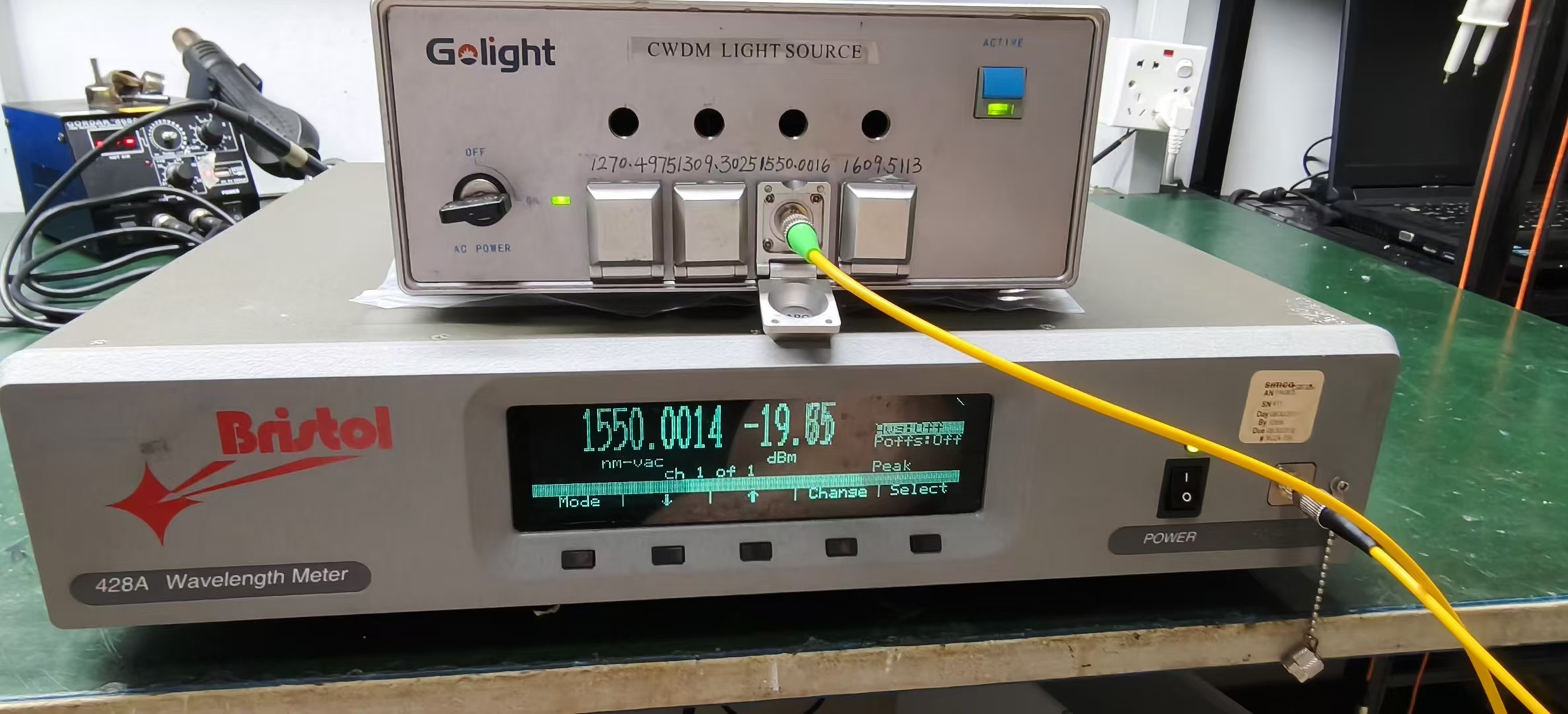 428B Bristol 波長(zhǎng)計(jì) 測(cè)試不穩(wěn)定 維修案例