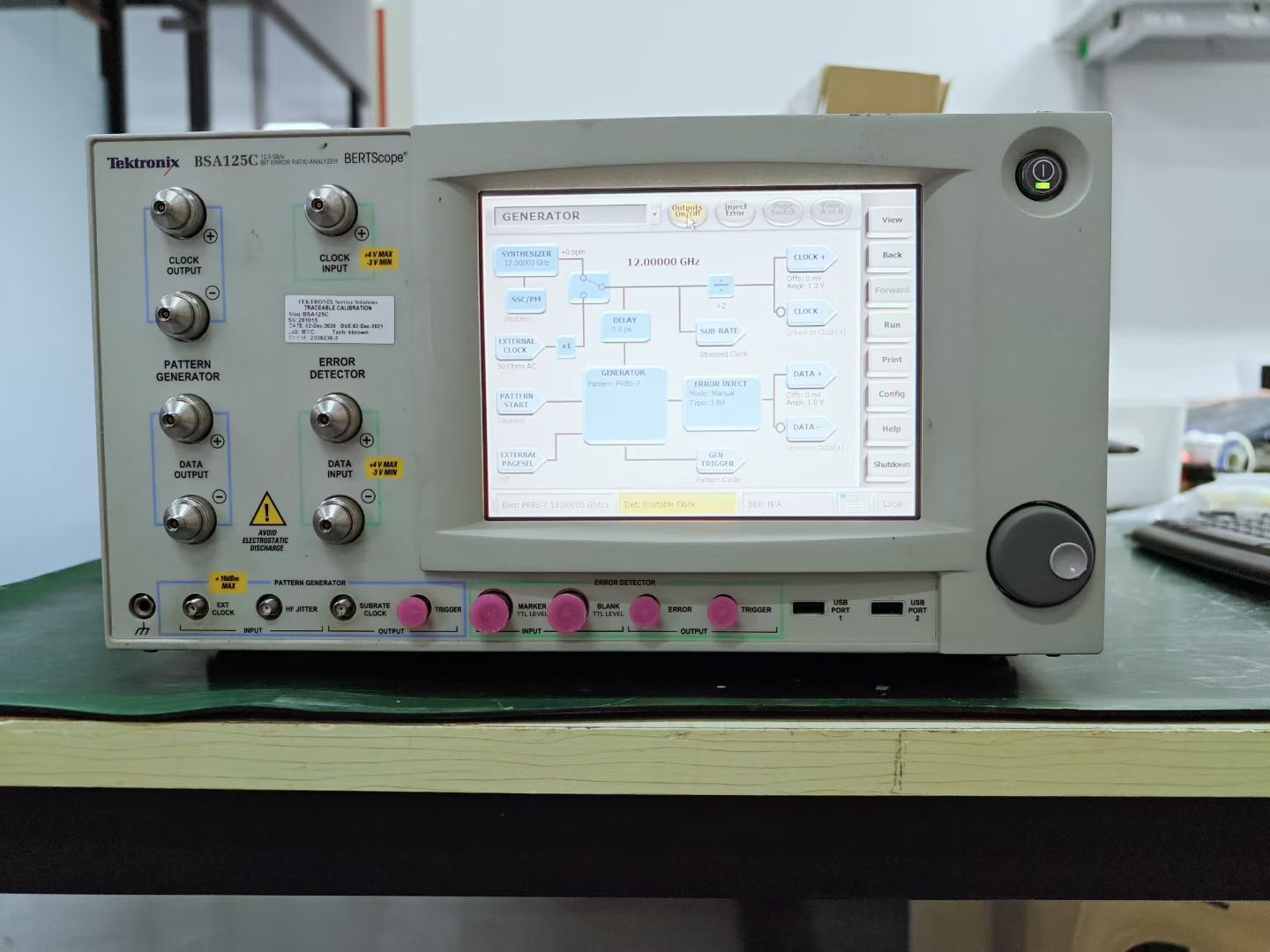 BSA125C 泰克Tektronix  誤碼儀 報(bào)錯(cuò) 維修案例